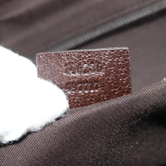 GUCCI GG Canvas Shoulder Bag Beige Silver 146236 Auth yk19669V - Picture 12 of 16